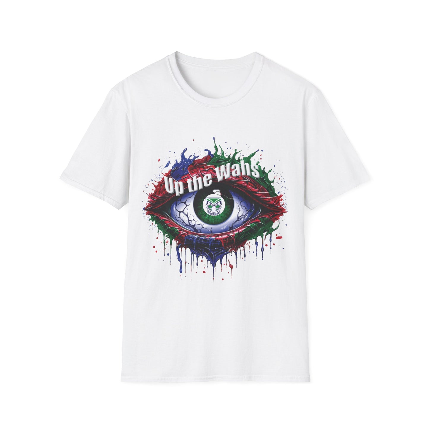 NZ Warriors - Up the Wahs -Supporters Eye - Unisex Softstyle T-Shirt