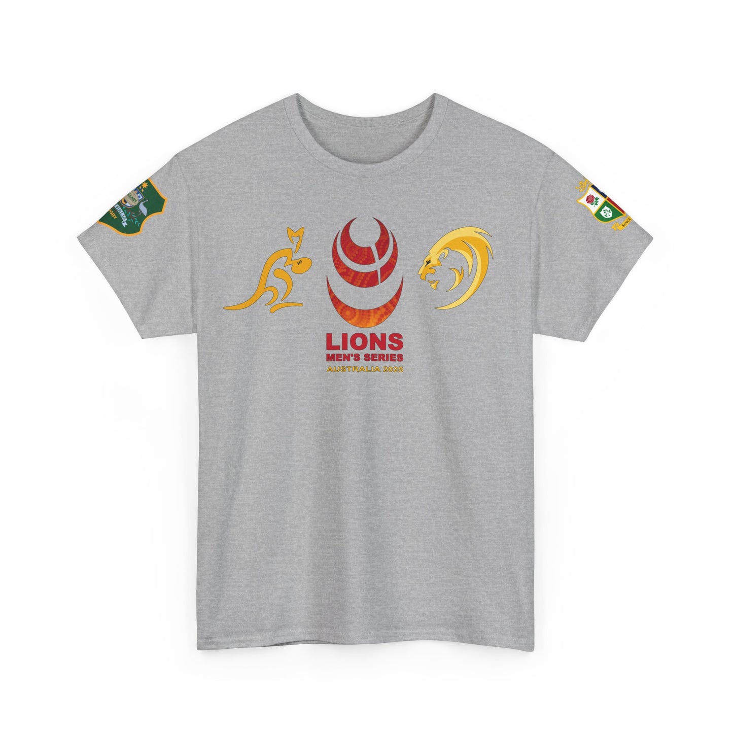 Lions Rugby Tour inspired Tee - Unisex Heavy Cotton T-Shirt - Design 2 (UK Distributor)