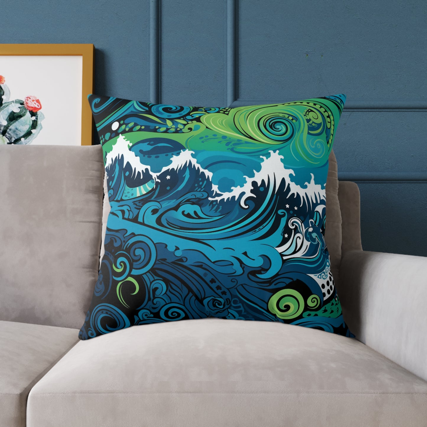 Square Poly Canvas Pillow