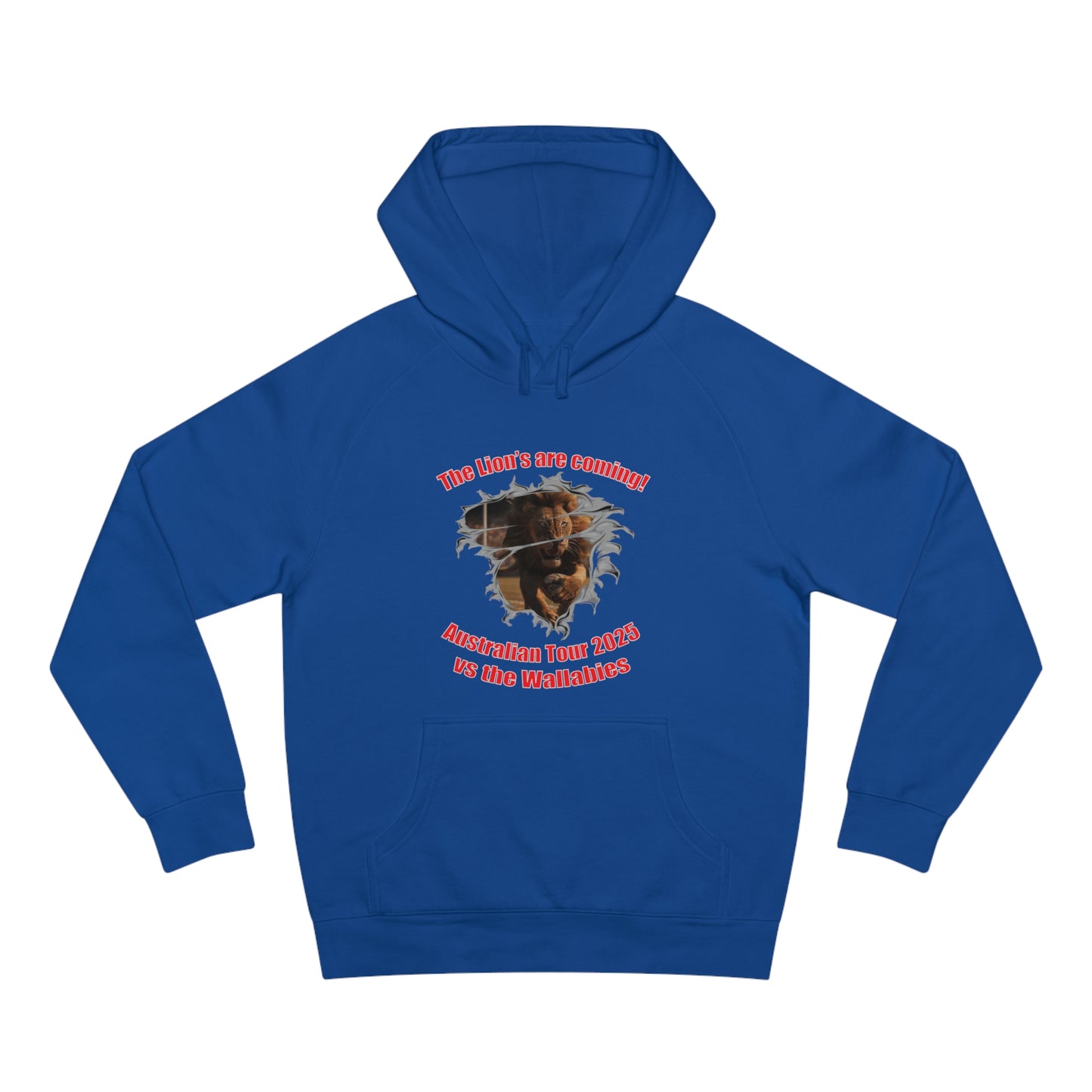 'The Lions are coming' High Quality Unisex Supply Hoodie (available in a range of dark colours)