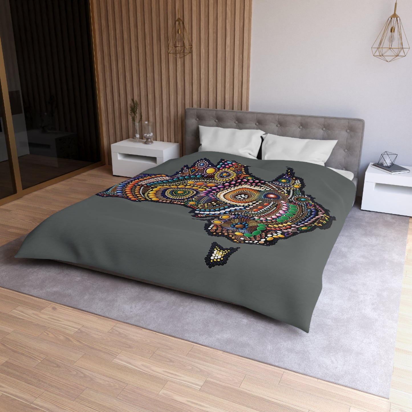 Australian Indigenous Inspired Microfiber Duvet Cover