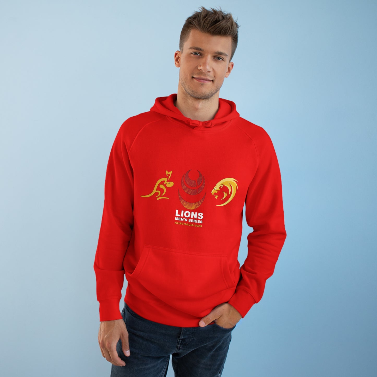 Lions Tour 2025 High Quality Unisex Supply Hoodie (available in Black, Red & White)
