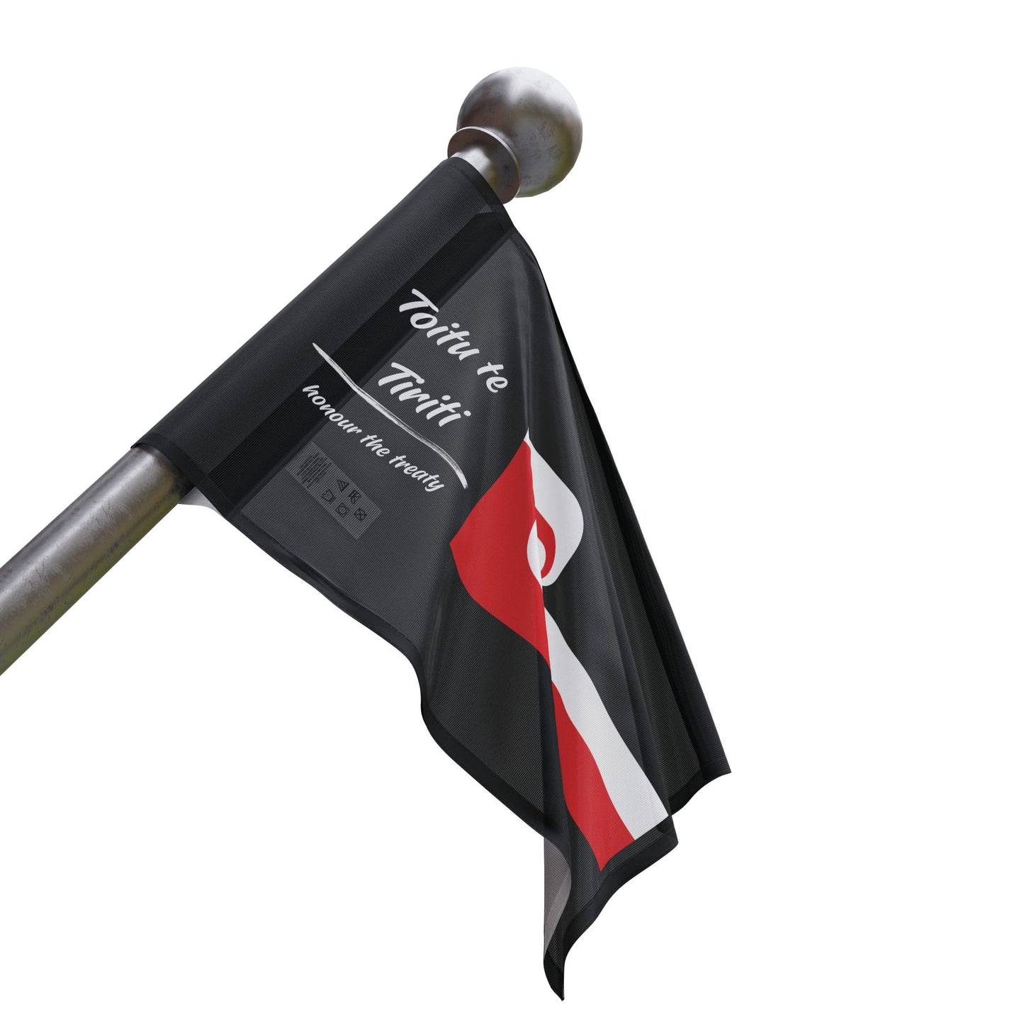 Tino Rangatiratanga & Toitu te Tiriti Single Sided Flag Ver 2 ( 3 sizes available)