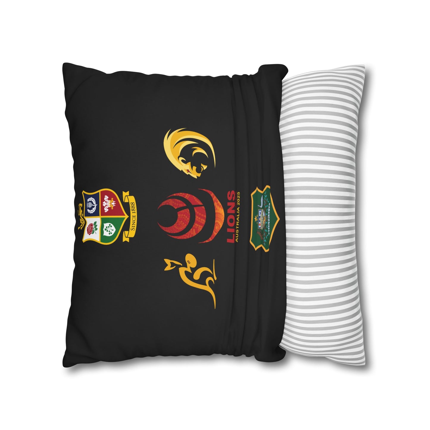Lions Rugby Tour 2025 Collection - Square Poly Canvas Pillowcase