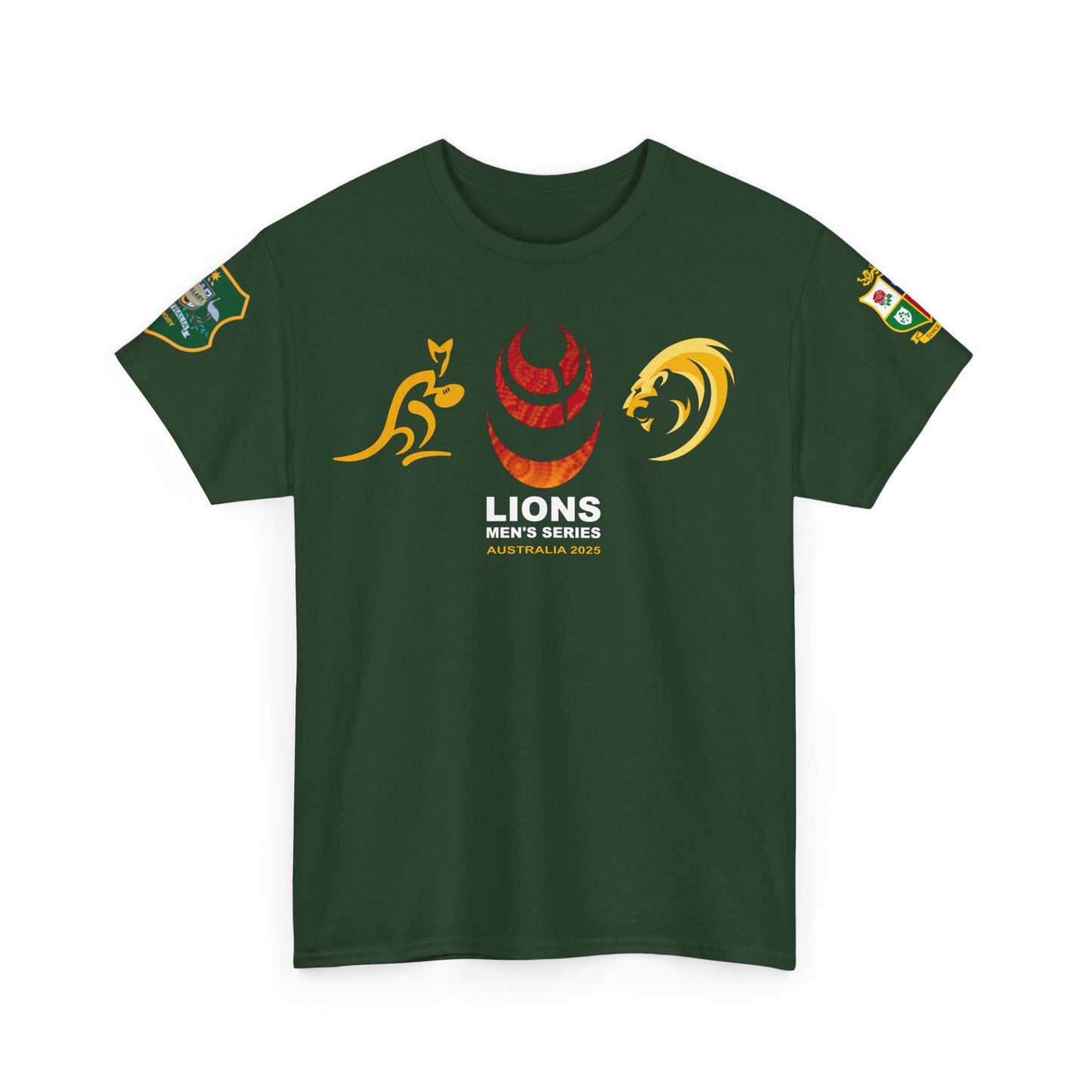 Lions Rugby Tour inspired Tee - Unisex Heavy Cotton T-Shirt - Design 2 (UK Distributor)