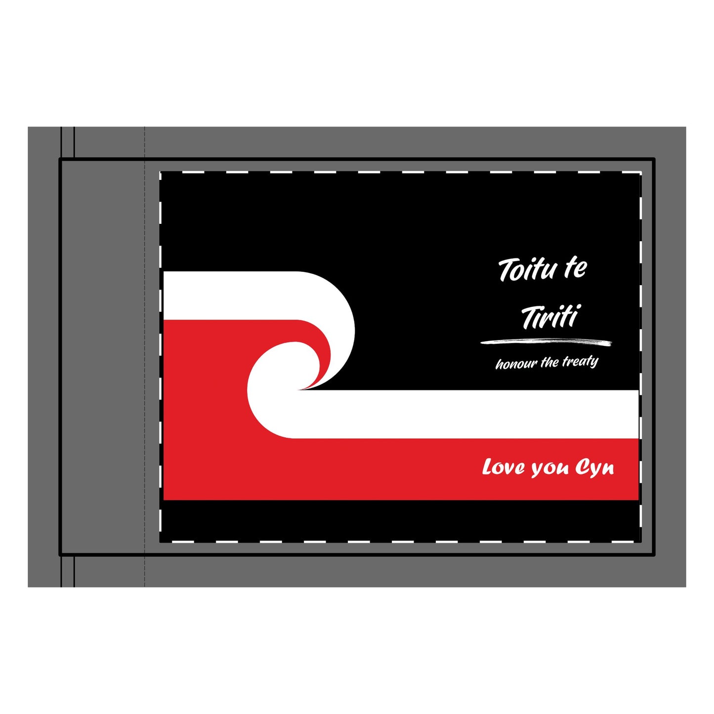 Double-Sided Flag - Toitu te Tiriti - Tino Rangatiratanga - Custom Made