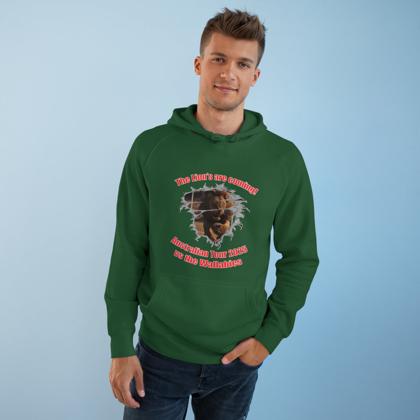 'The Lions are coming' High Quality Unisex Supply Hoodie (available in a range of dark colours)