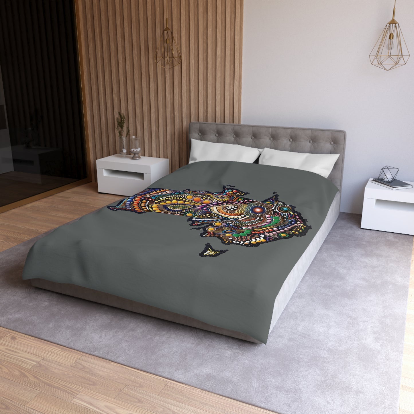 Australian Indigenous Inspired Microfiber Duvet Cover