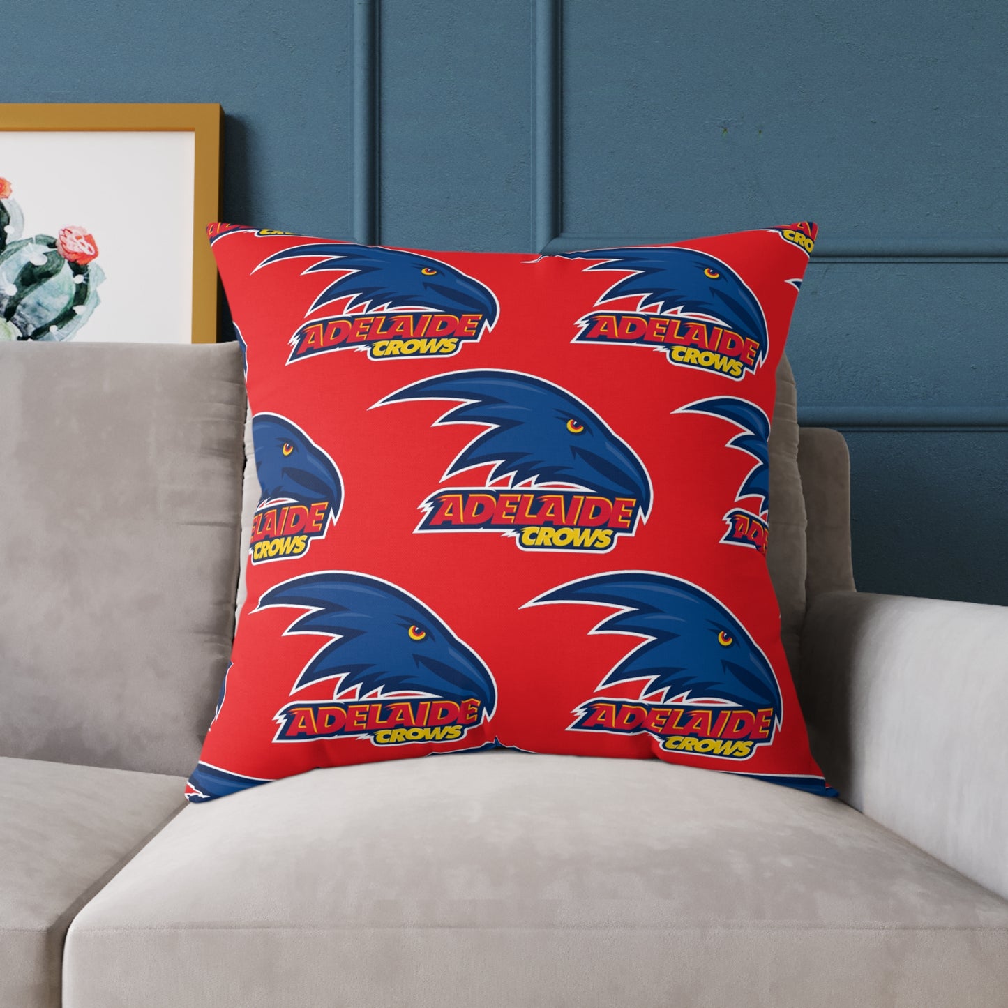 Square Poly Canvas Pillow - Adelaide Crows