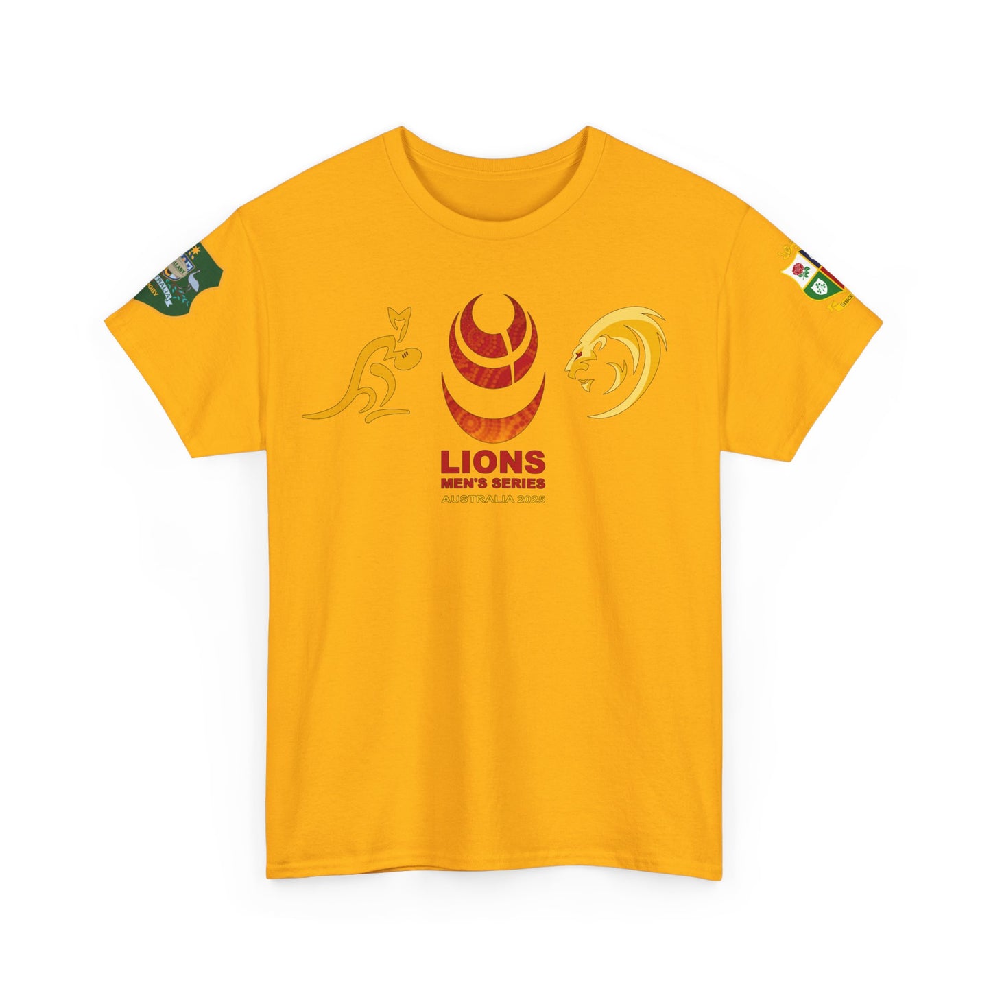 Lions Rugby Tour inspired Tee - Unisex Heavy Cotton T-Shirt - Design 2 (UK Distributor)