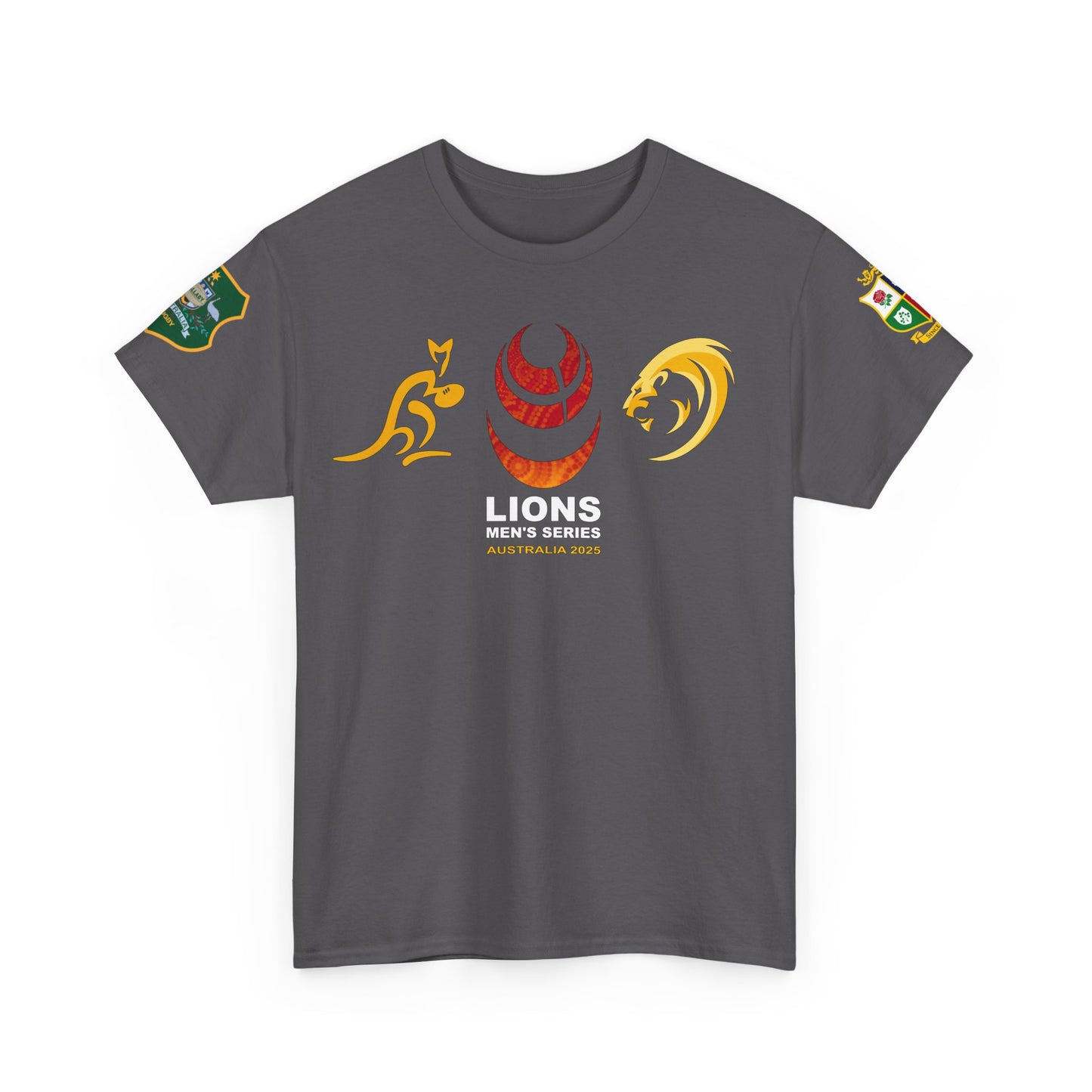Lions Rugby Tour inspired Tee - Unisex Heavy Cotton T-Shirt - Design 2 (UK Distributor)