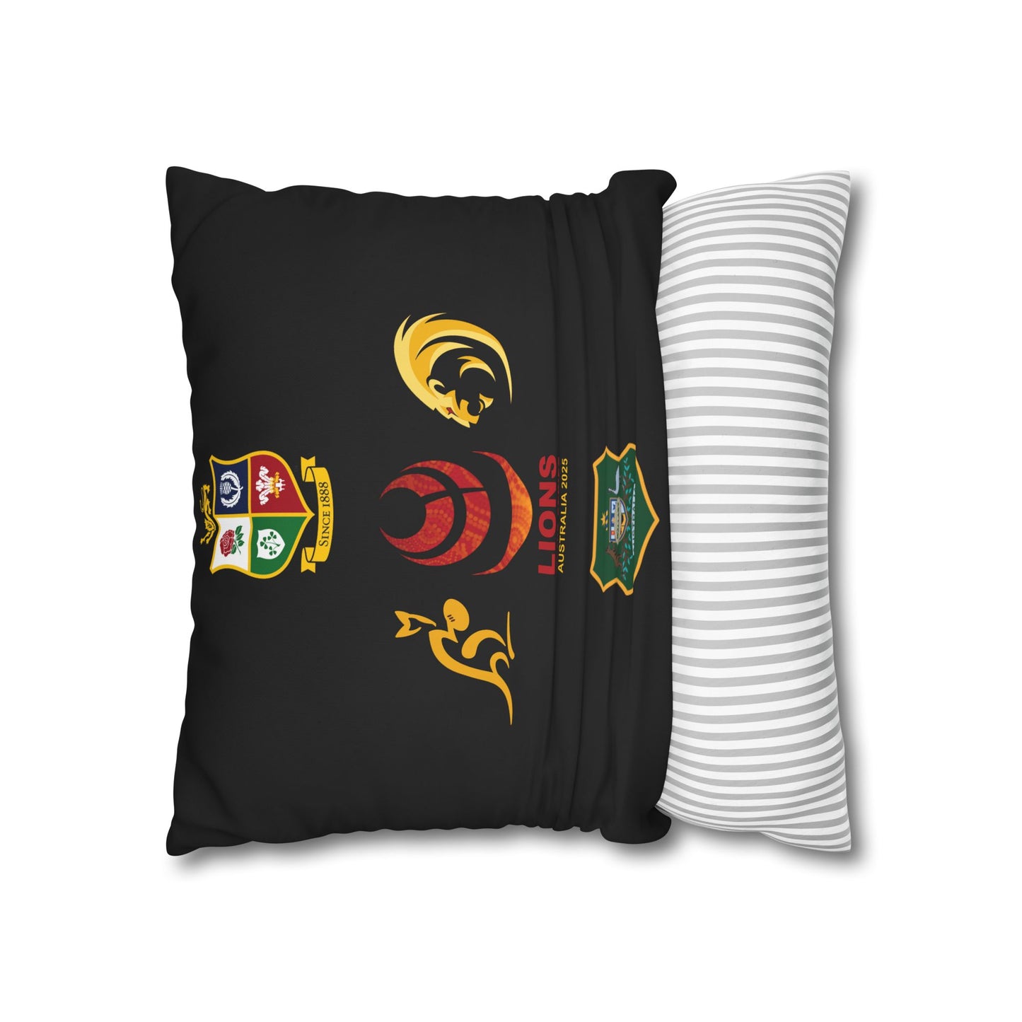 Lions Rugby Tour 2025 Collection - Square Poly Canvas Pillowcase