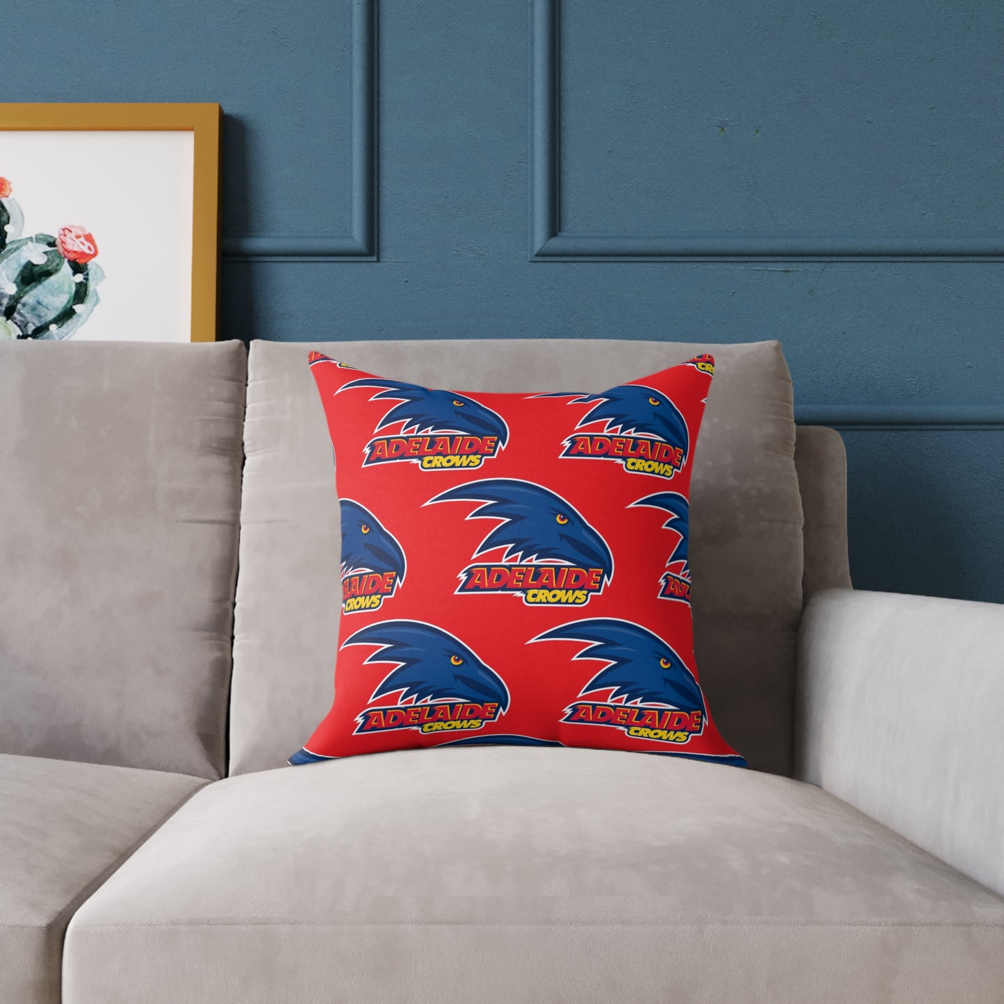 Square Poly Canvas Pillow - Adelaide Crows
