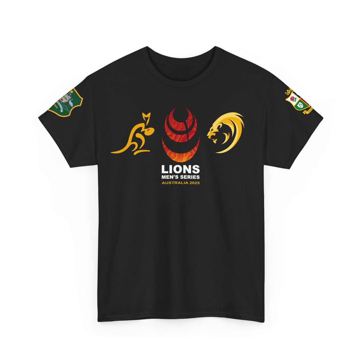 Lions Rugby Tour inspired Tee - Unisex Heavy Cotton T-Shirt - Design 2 (UK Distributor)
