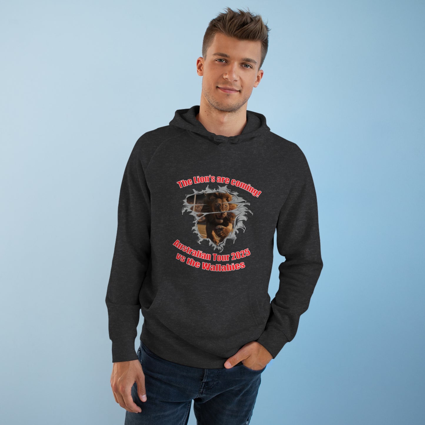 'The Lions are coming' High Quality Unisex Supply Hoodie (available in a range of dark colours)