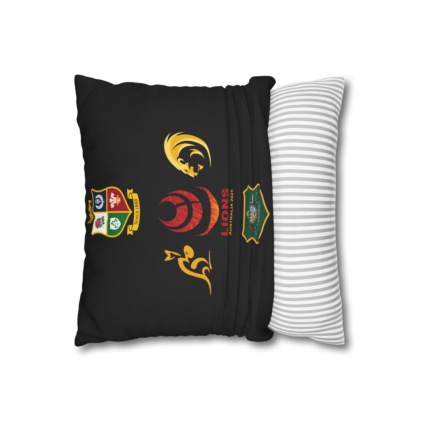 Lions Rugby Tour 2025 Collection - Square Poly Canvas Pillowcase