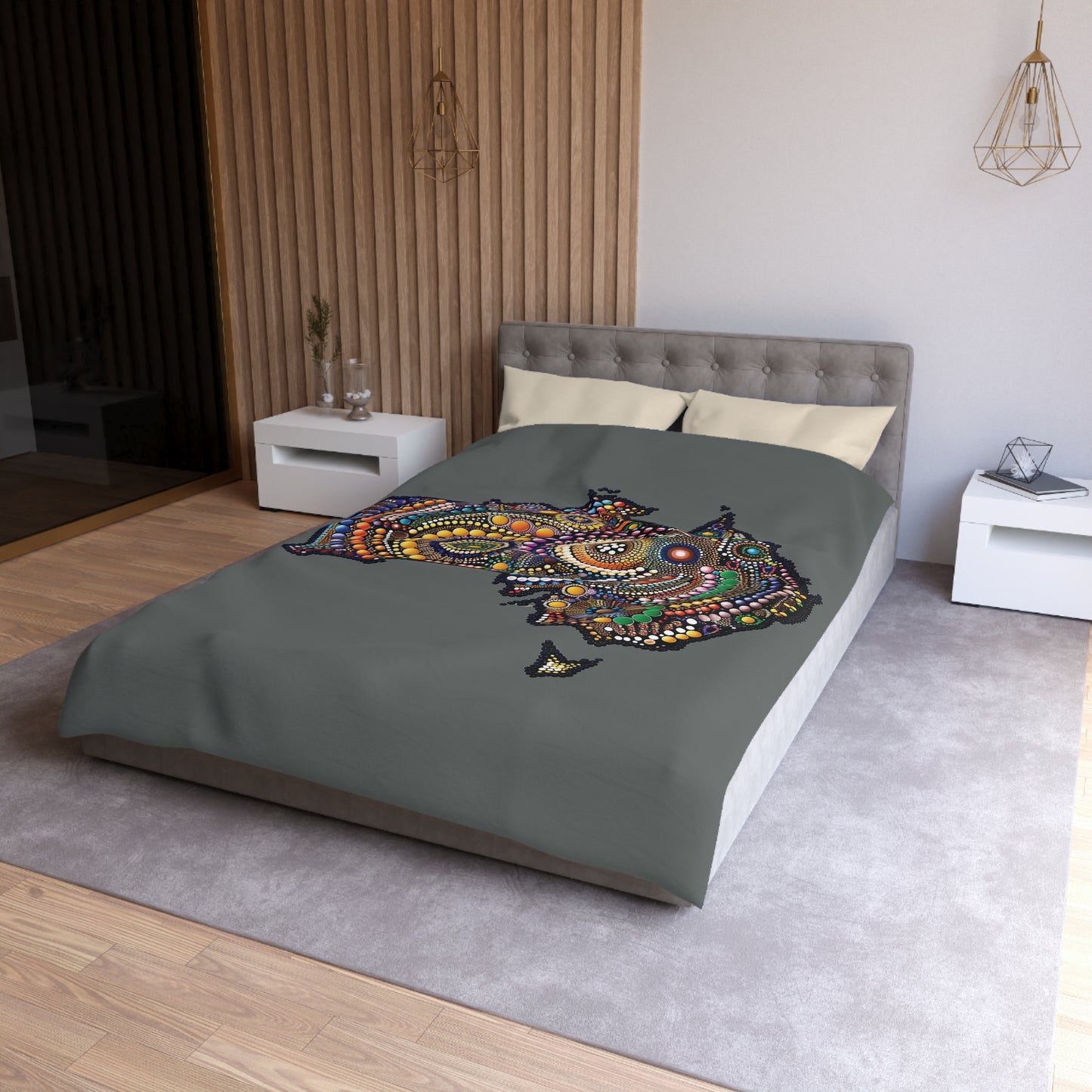 Australian Indigenous Inspired Microfiber Duvet Cover