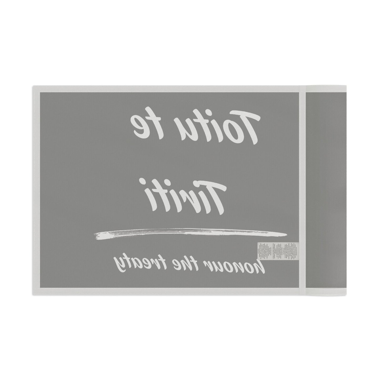 Toitu te Tiriti - Honour the Treaty Flag - White Text on Black Flag