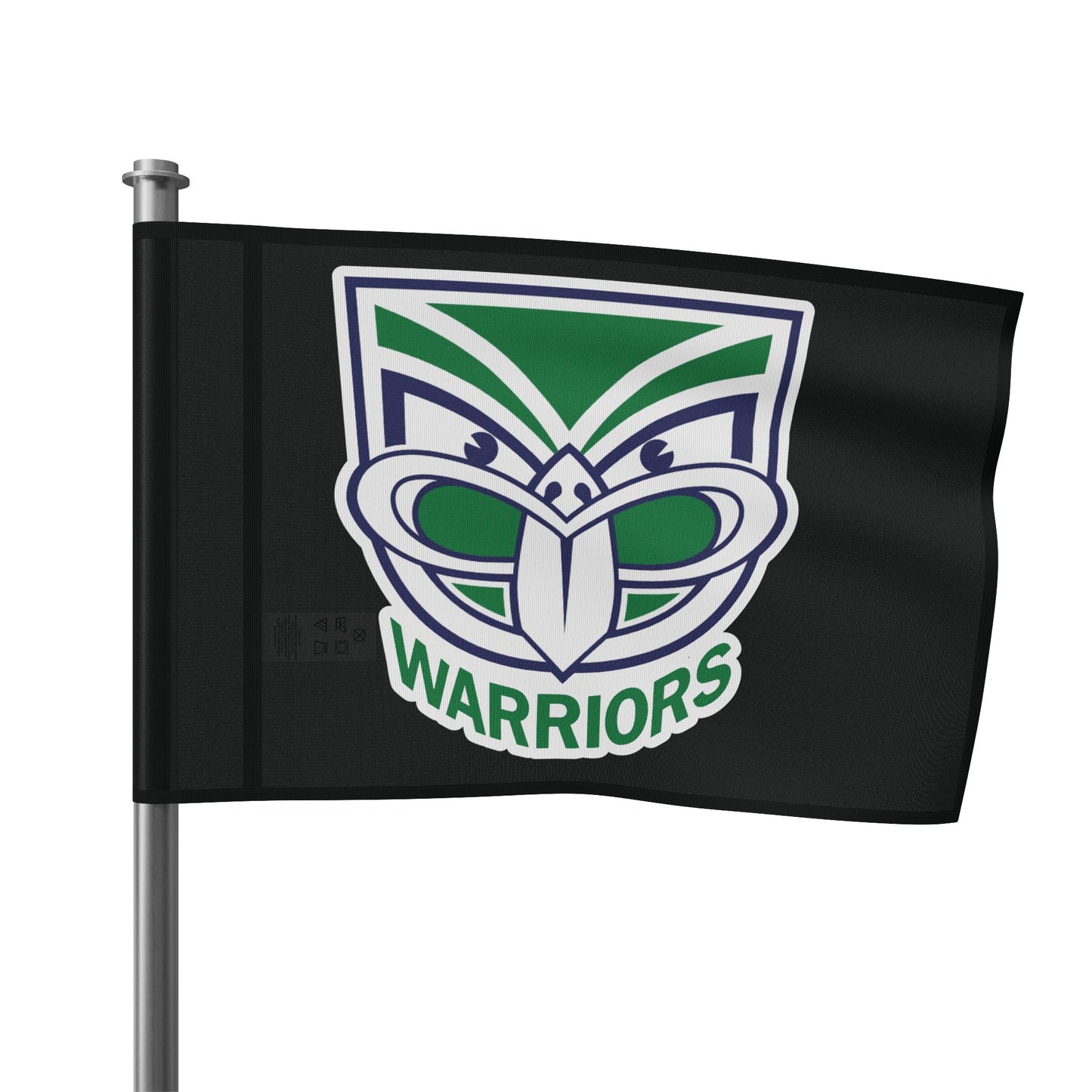 NZ Warriors Single Sided Black Flag ( 3 sizes available)
