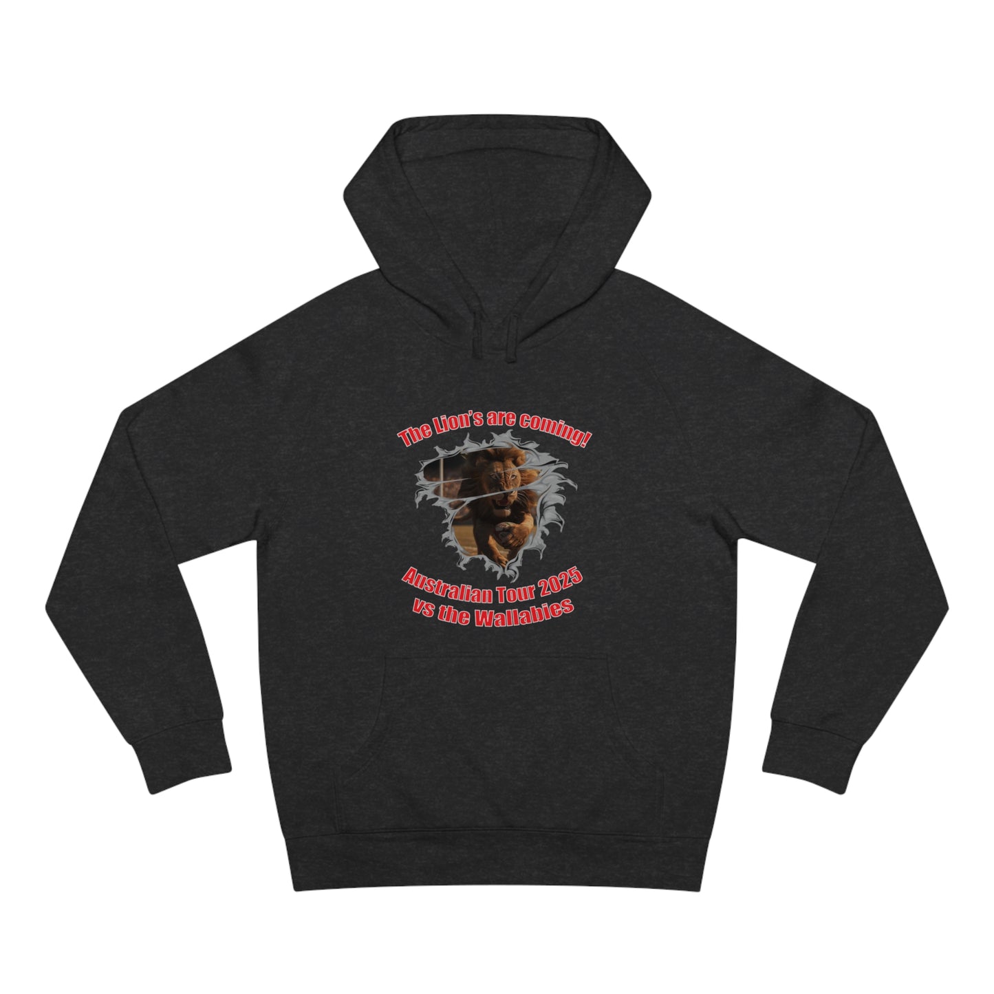 'The Lions are coming' High Quality Unisex Supply Hoodie (available in a range of dark colours)