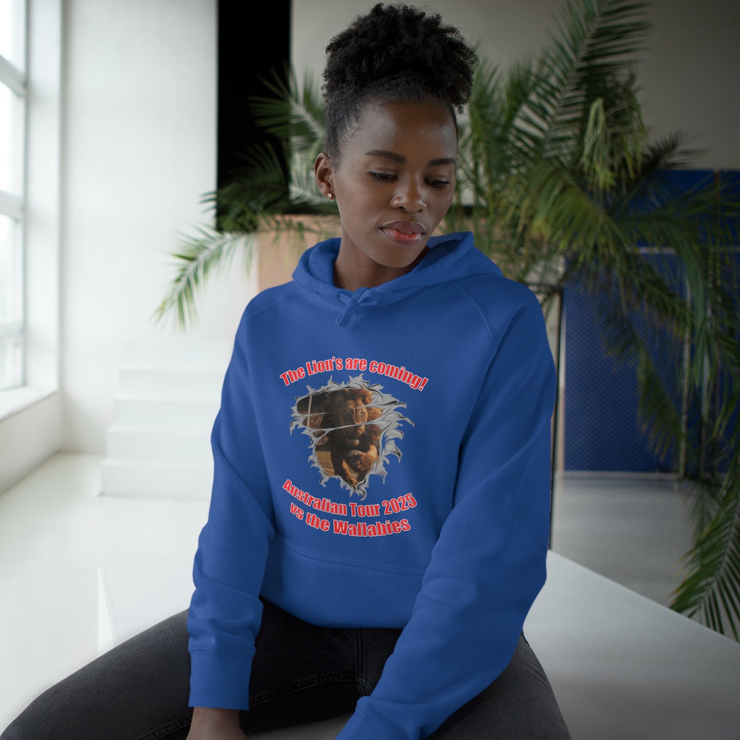 'The Lions are coming' High Quality Unisex Supply Hoodie (available in a range of dark colours)