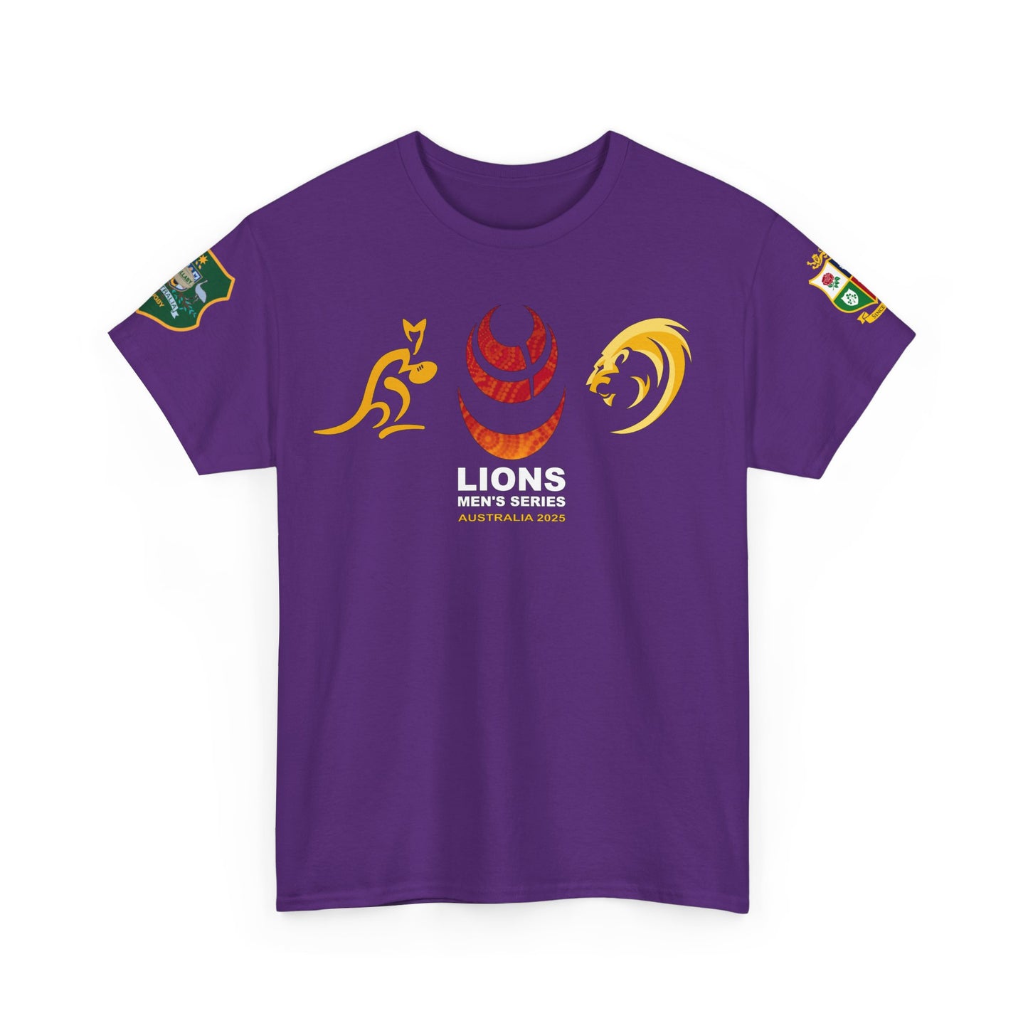 Lions Rugby Tour inspired Tee - Unisex Heavy Cotton T-Shirt - Design 2 (UK Distributor)