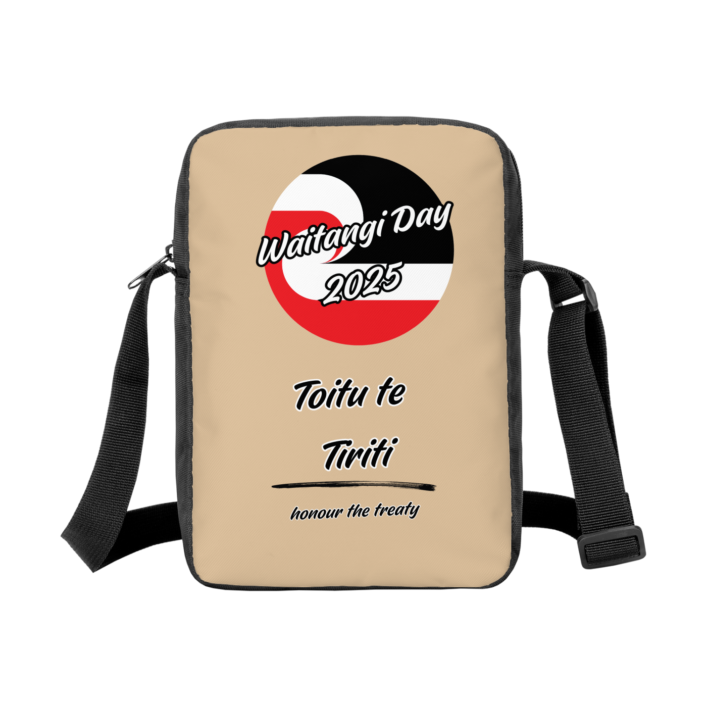 All-Over Print Mini Minimalist Crossbody Bag - Toitu te Tiriti - Waitangi Day 2025