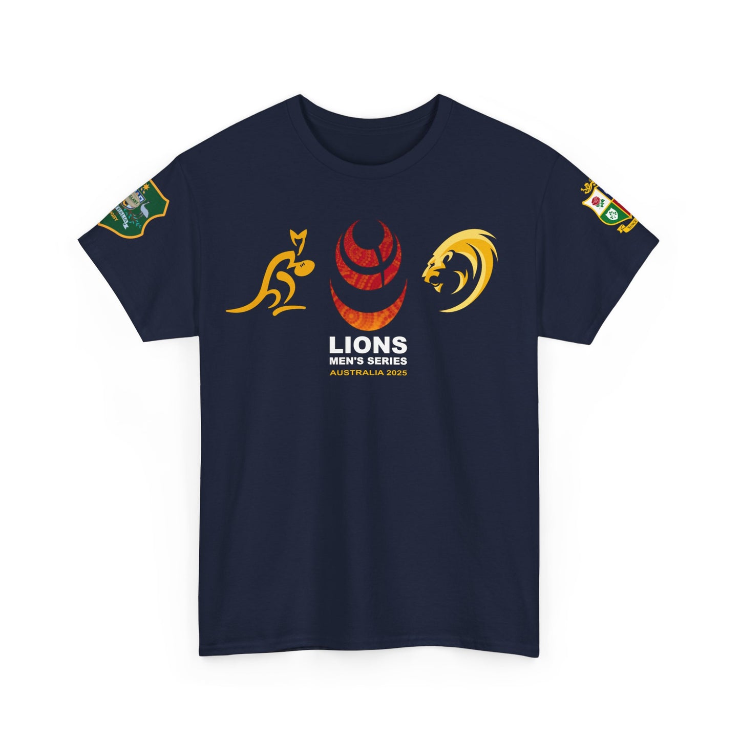 Lions Rugby Tour inspired Tee - Unisex Heavy Cotton T-Shirt - Design 2 (UK Distributor)