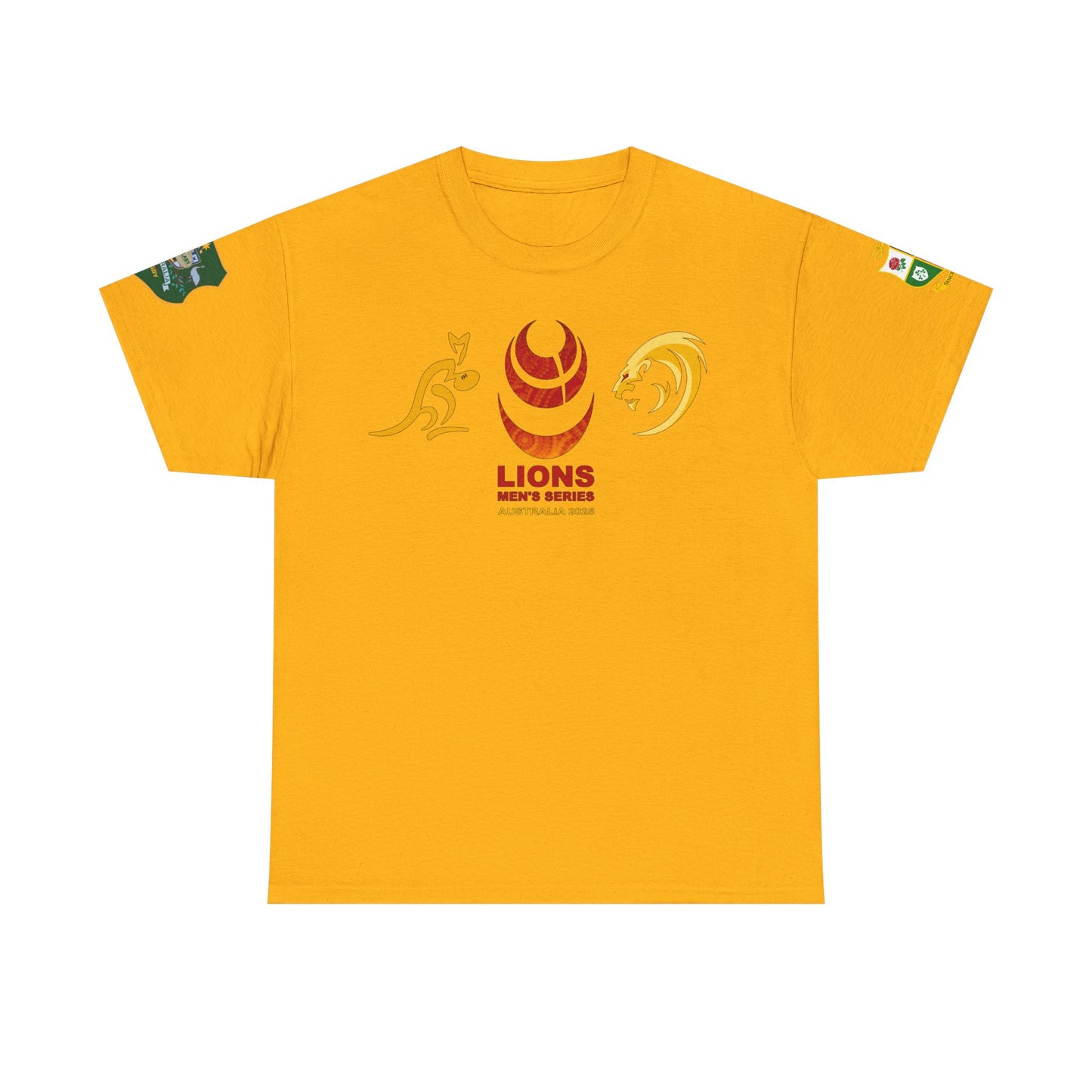 Lions Rugby Tour inspired Tee - Unisex Heavy Cotton T-Shirt - Design 2 (UK Distributor)