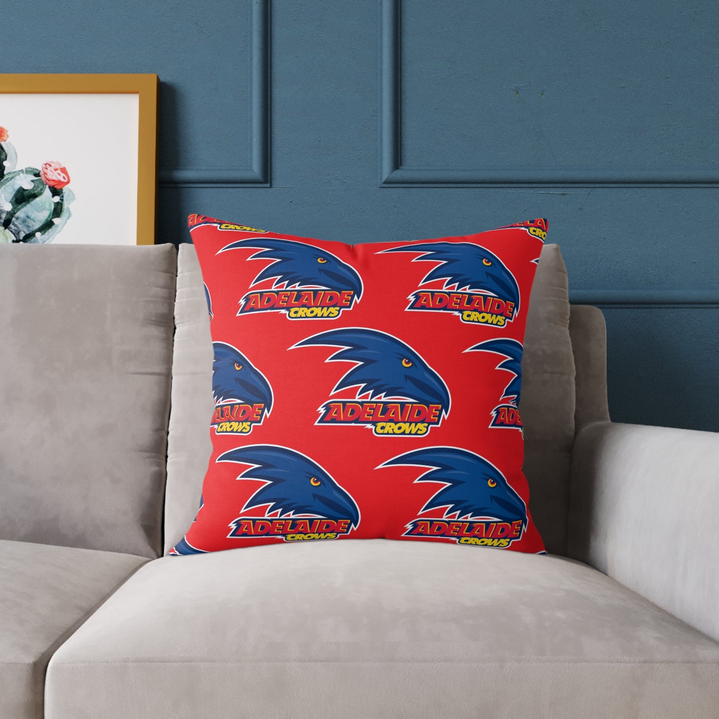 Square Poly Canvas Pillow - Adelaide Crows