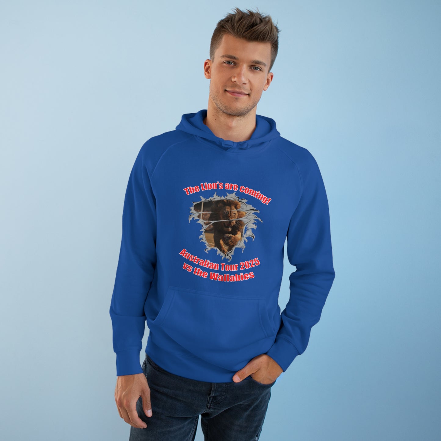 'The Lions are coming' High Quality Unisex Supply Hoodie (available in a range of dark colours)