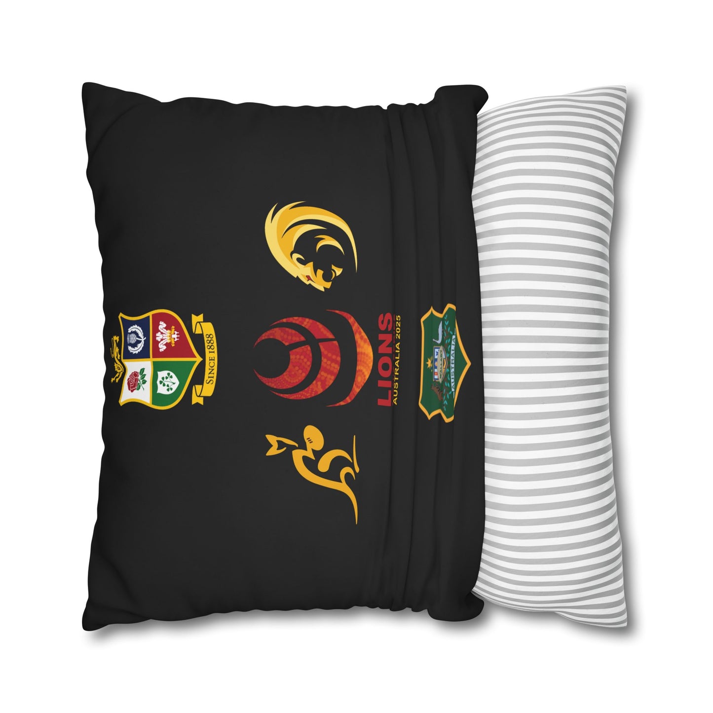 Lions Rugby Tour 2025 Collection - Square Poly Canvas Pillowcase