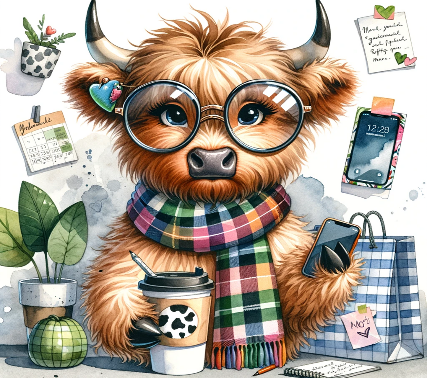 Highland Cow Design 4