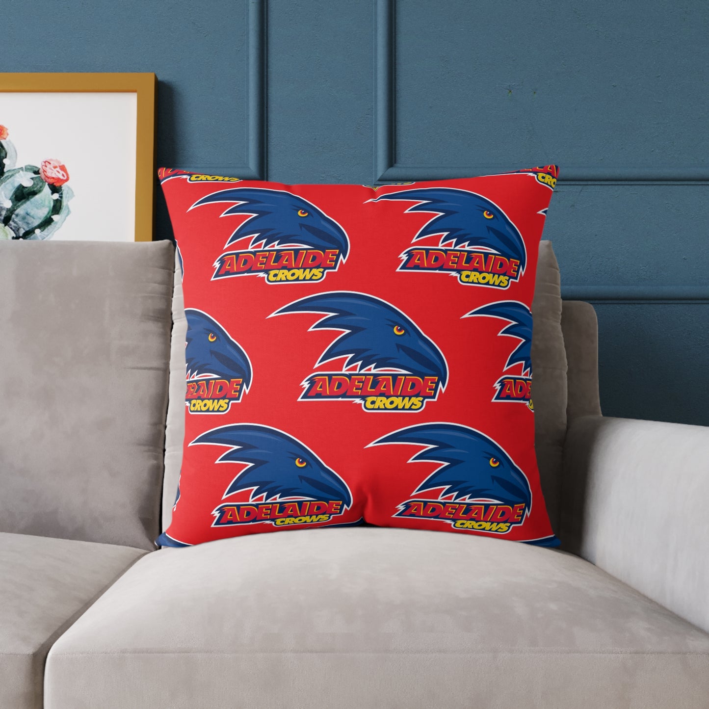 Square Poly Canvas Pillow - Adelaide Crows
