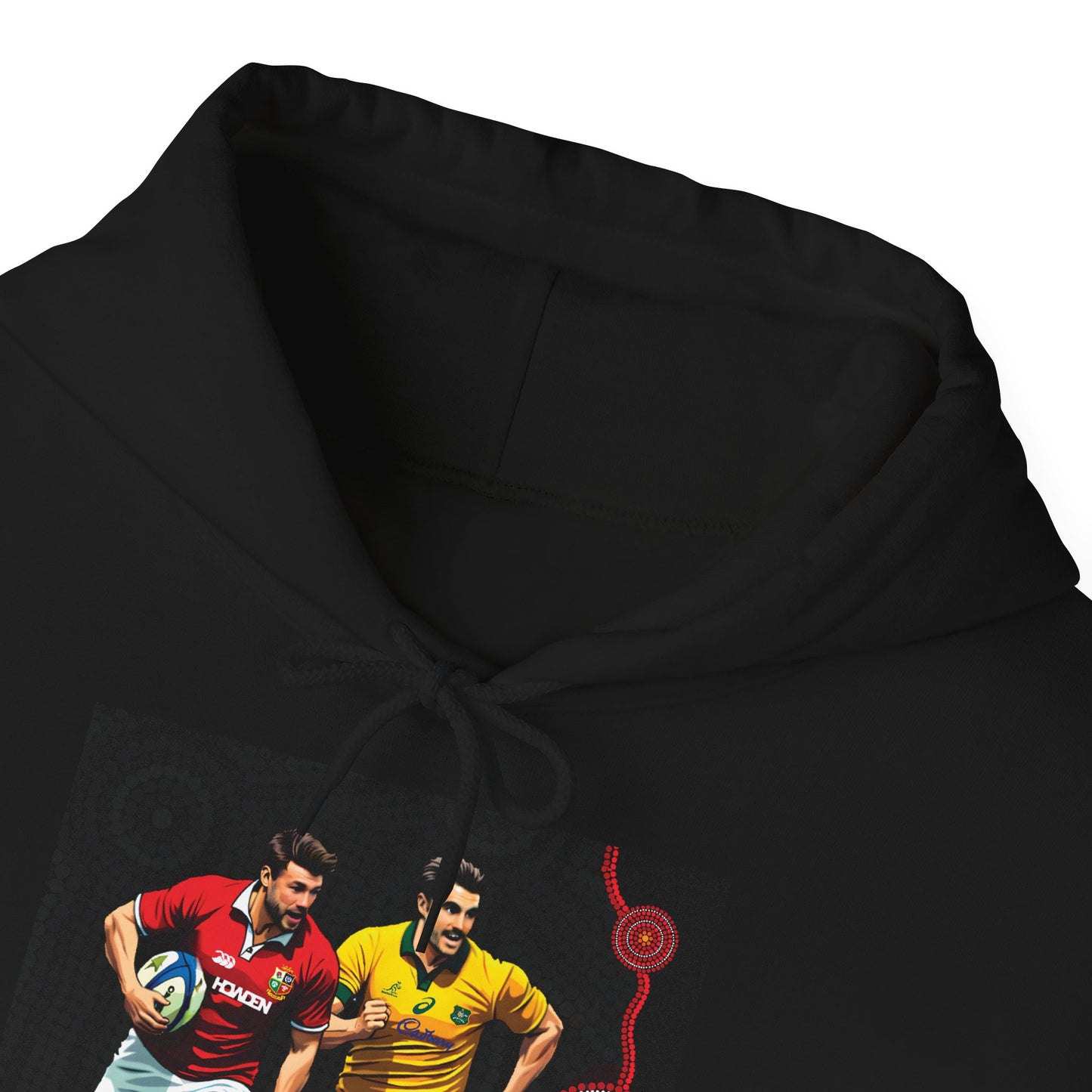 Sports-Inspired Unisex Heavy Blend™ Hooded Sweatshirt - 2025 Lions in Australia Rugby Tour Design - (Made in-house)