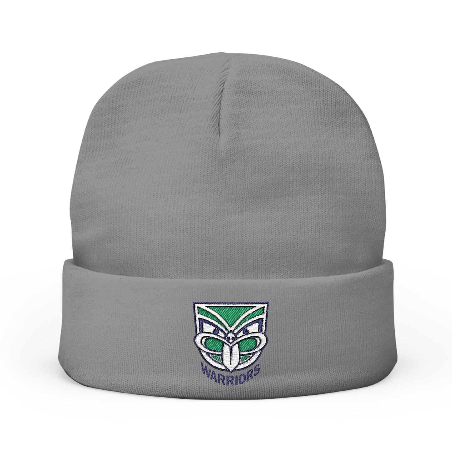 Knit Beanie (Embroidery) - Warriors - Design 1