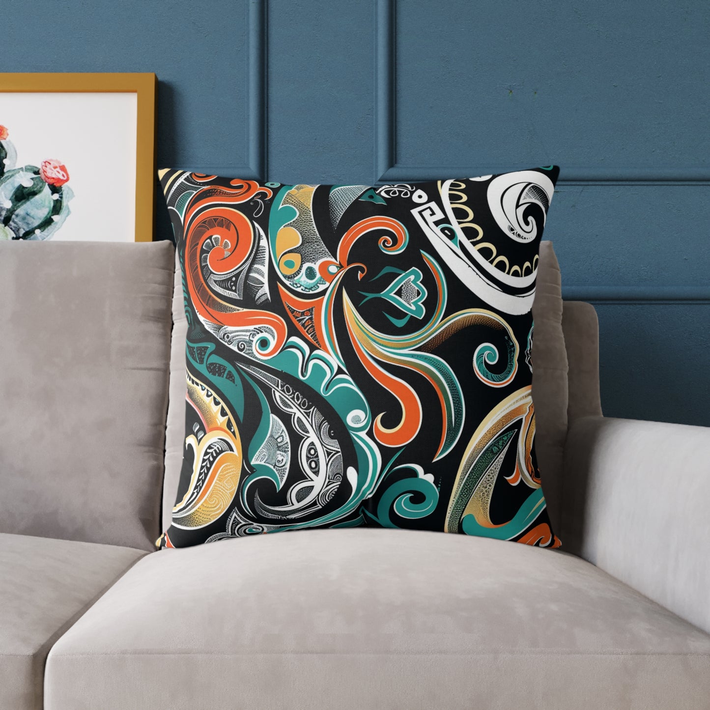 Square Poly Canvas Pillow
