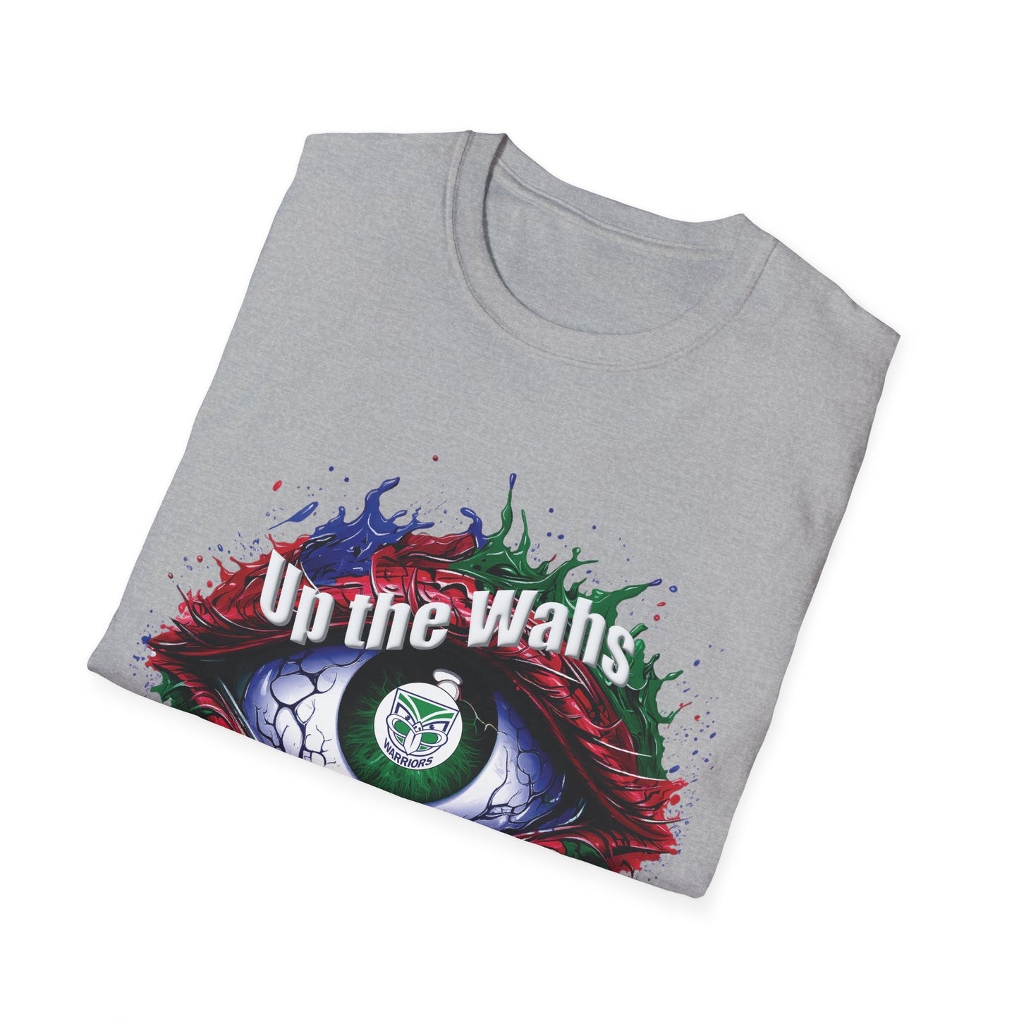 NZ Warriors - Up the Wahs -Supporters Eye - Unisex Softstyle T-Shirt