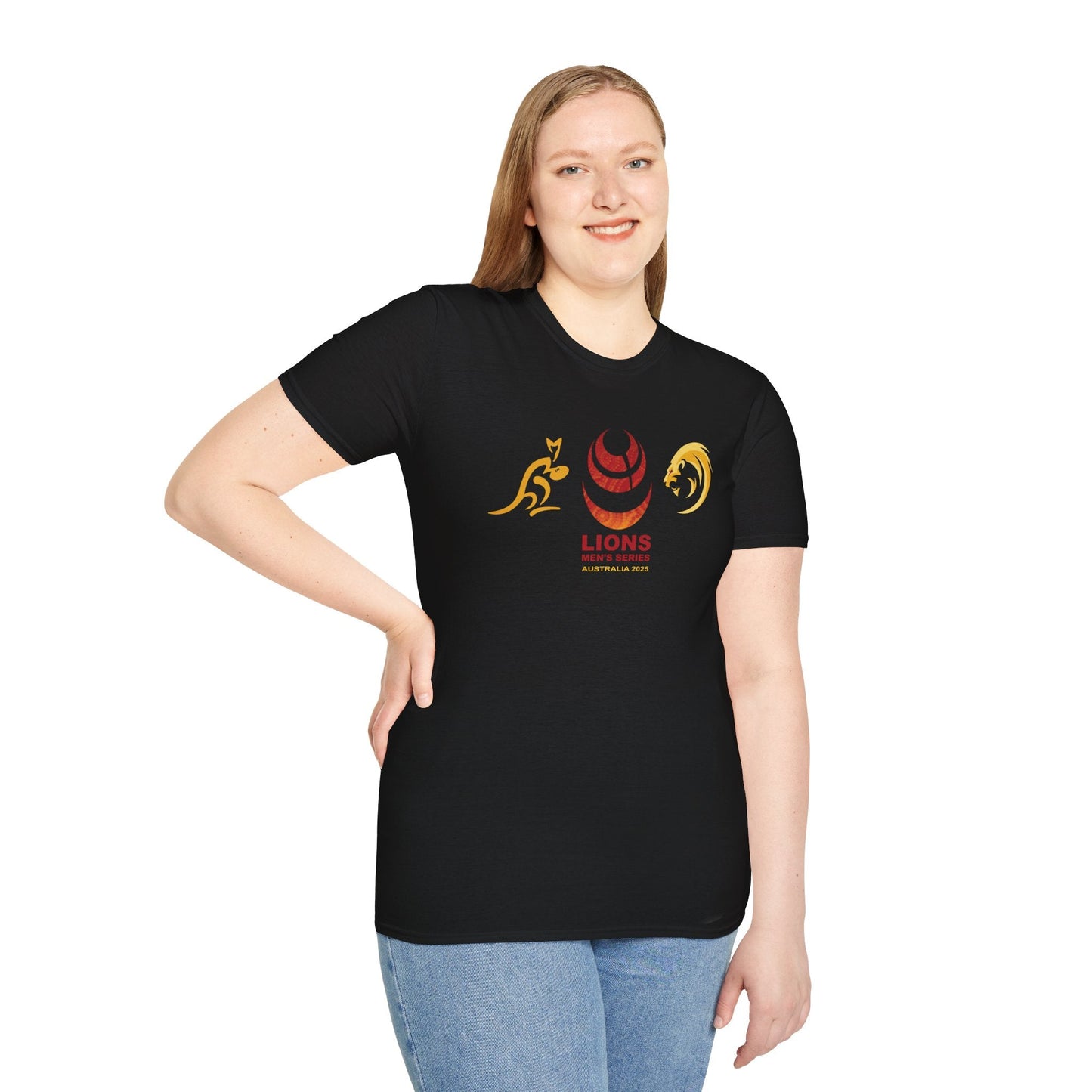 Lion's v Wallabies 2025 Tour Plain Crew Neck T-Shirt (Fully customisable)
