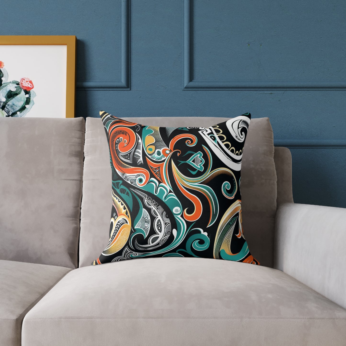 Square Poly Canvas Pillow