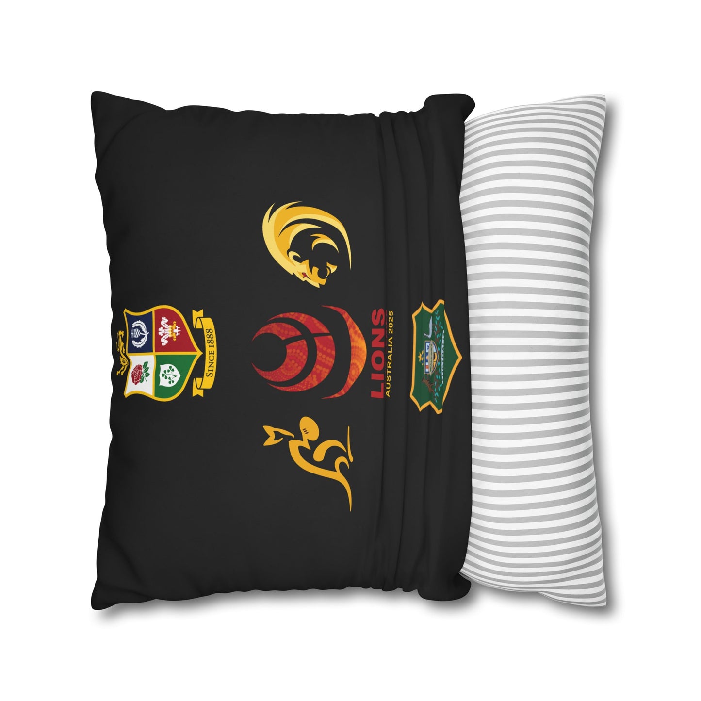 Lions Rugby Tour 2025 Collection - Square Poly Canvas Pillowcase