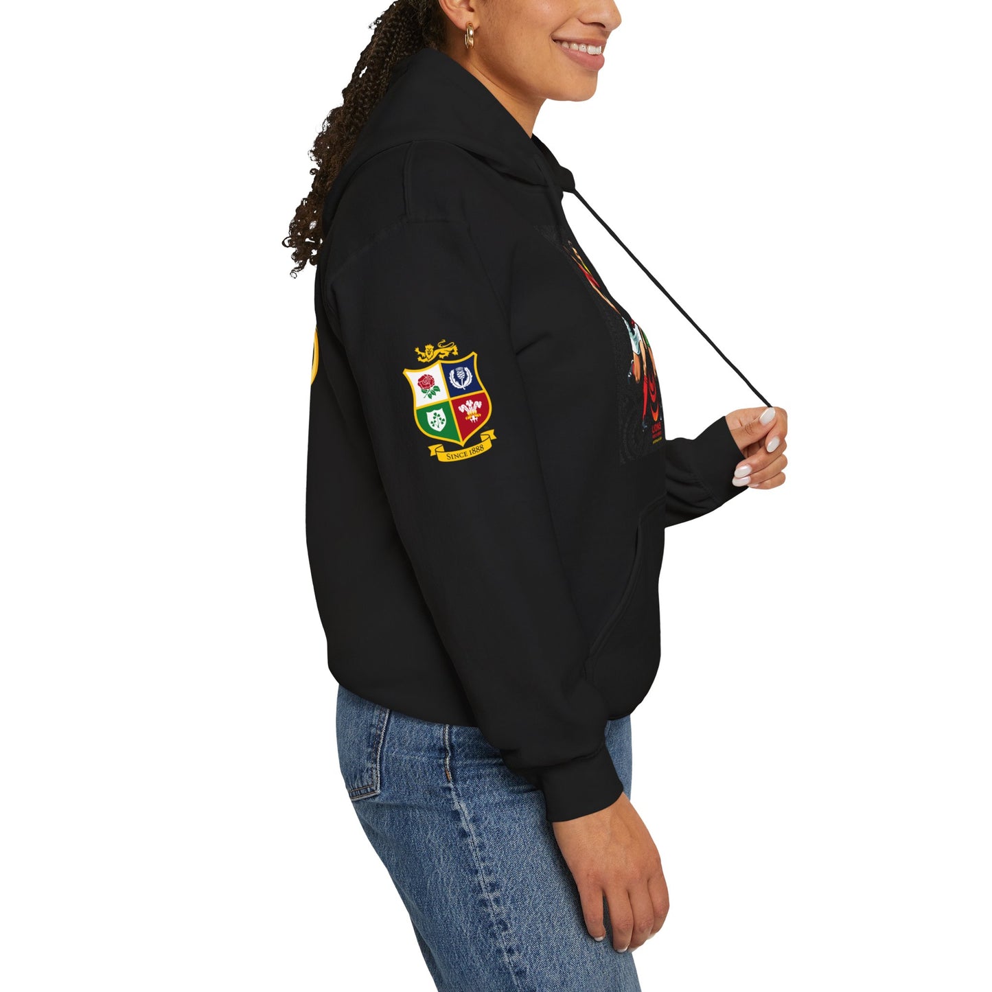 Sports-Inspired Unisex Heavy Blend™ Hooded Sweatshirt - 2025 Lions in Australia Rugby Tour Design - (Made in-house)