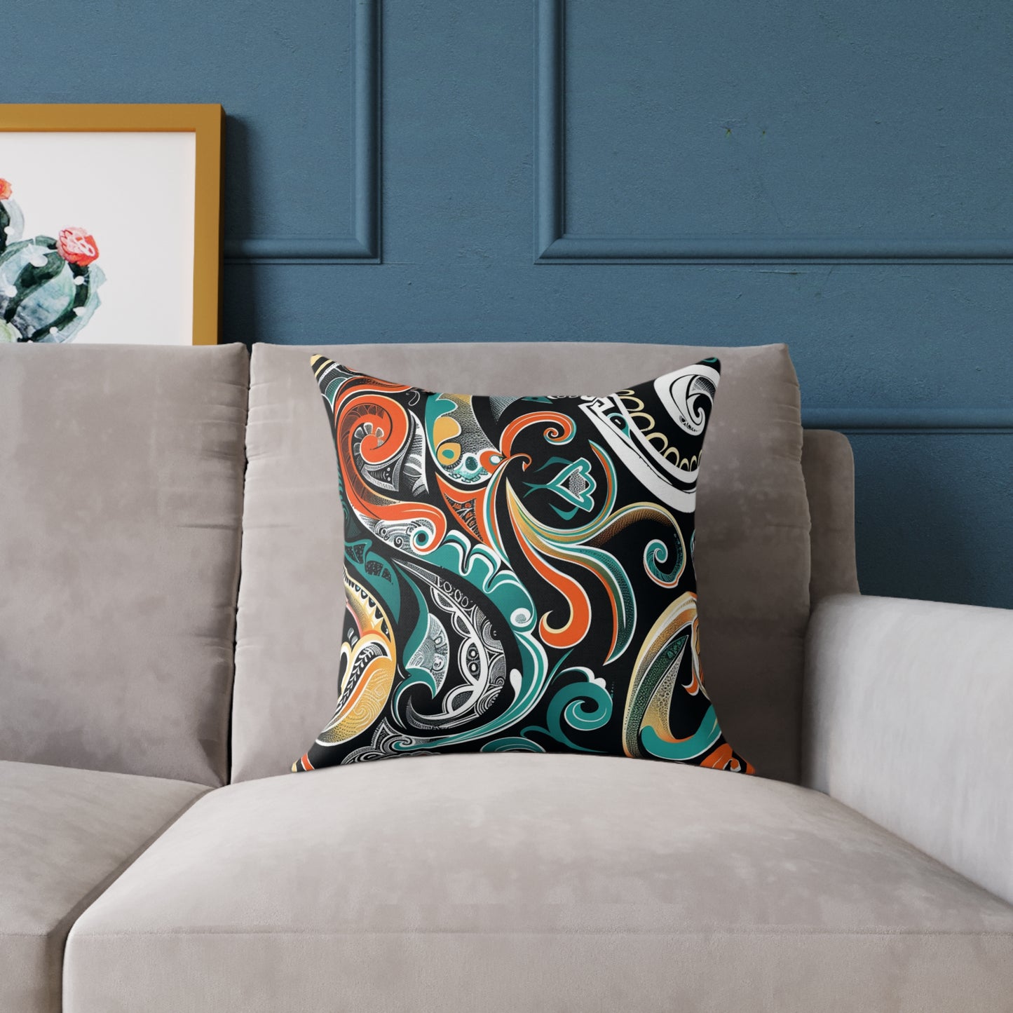 Square Poly Canvas Pillow