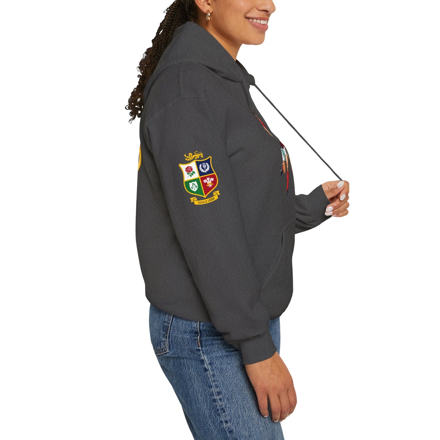 Sports-Inspired Unisex Heavy Blend™ Hooded Sweatshirt - 2025 Lions in Australia Rugby Tour Design