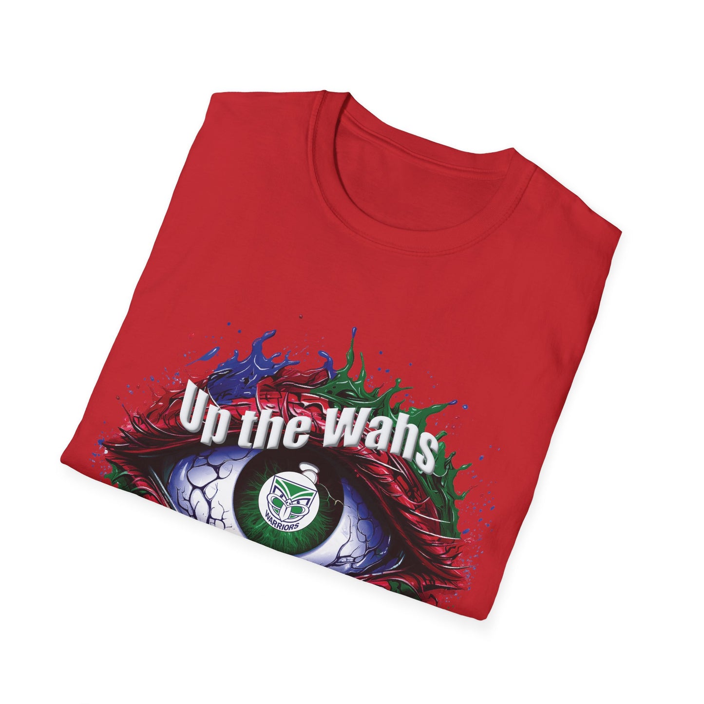 NZ Warriors - Up the Wahs -Supporters Eye - Unisex Softstyle T-Shirt