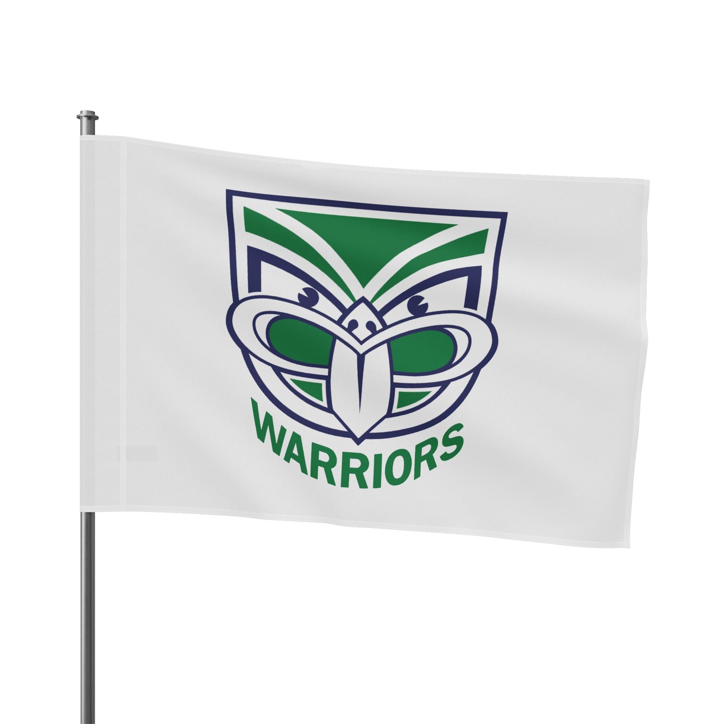 NZ Warriors Single Sided White Flag ( 3 sizes available)