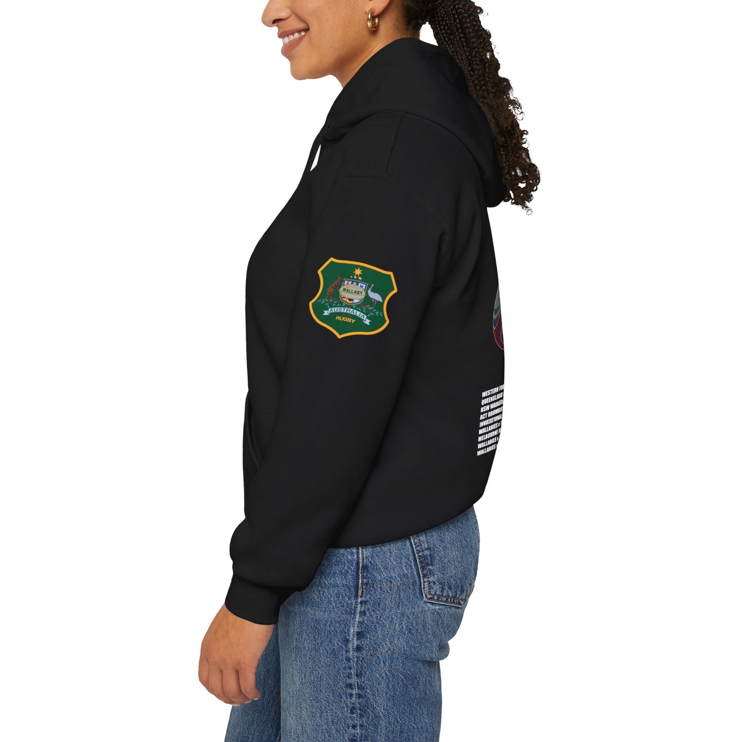 Lions Tour 2025 Rugby Legends Unisex Hooded Sweatshirt - Heavy Blend, Perfect for Sports Fans - Lion & Roo Design 2 (UK distributor)