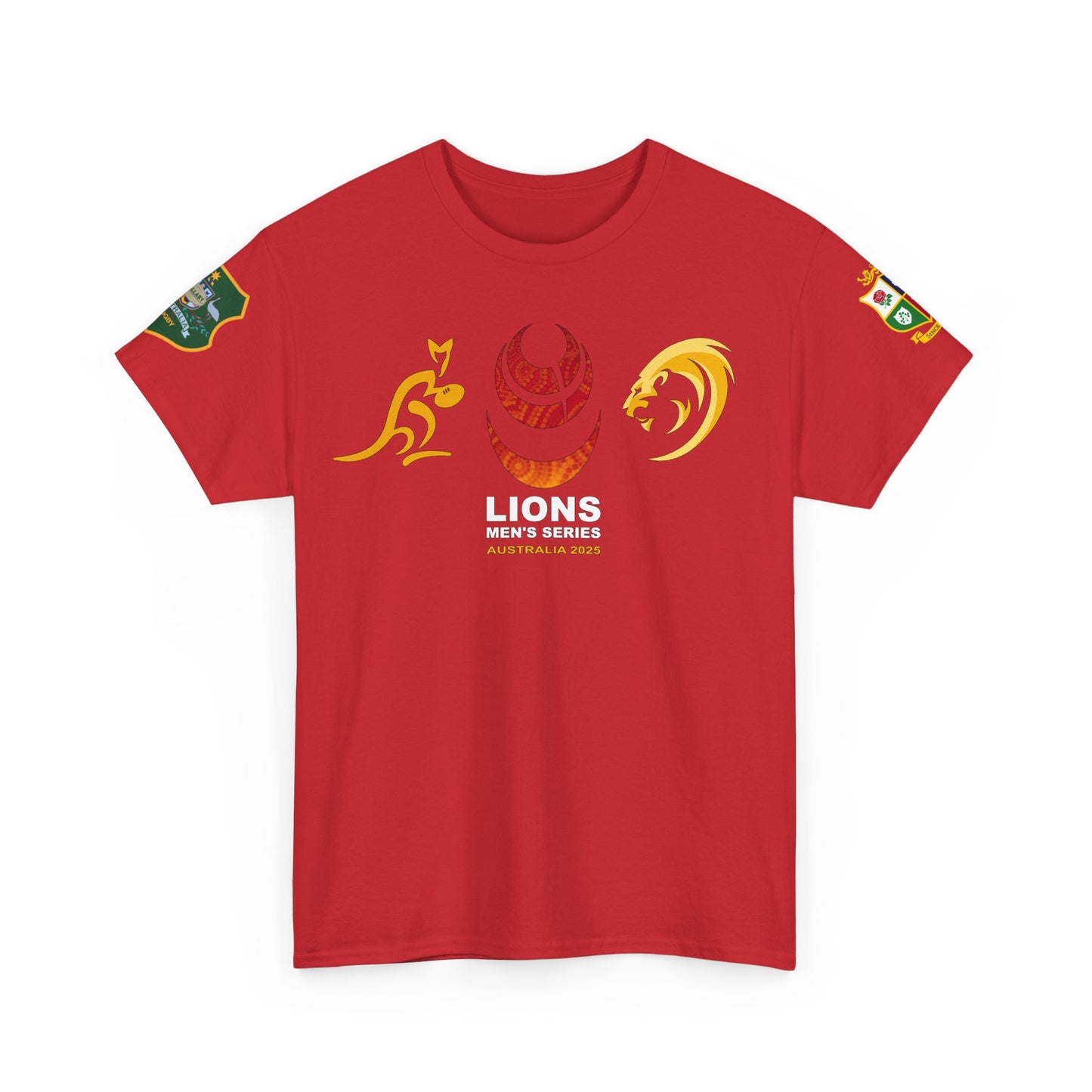 Lions Rugby Tour inspired Tee - Unisex Heavy Cotton T-Shirt - Design 2 (UK Distributor)