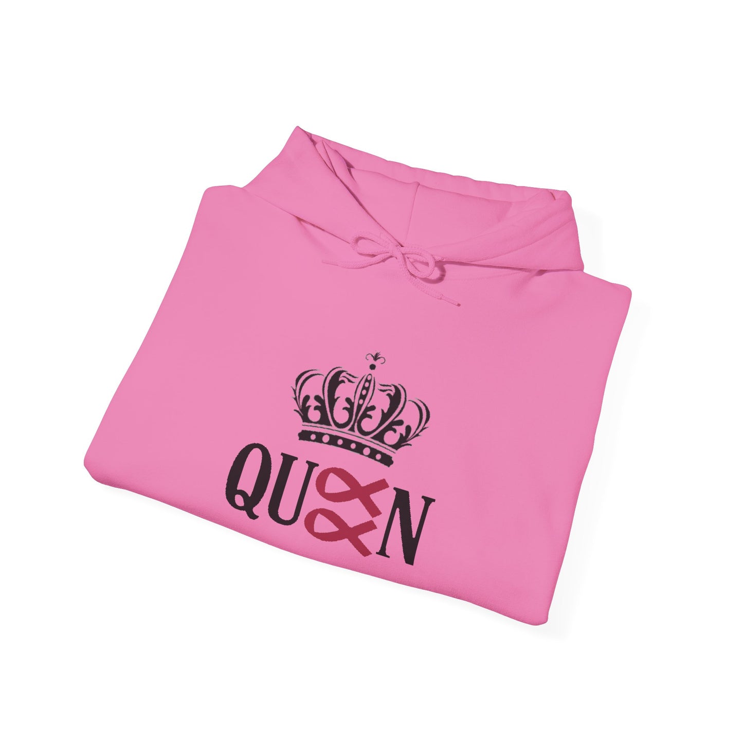 Cancer Queen Stylish Awareness Hoodie for Unisex, Cozy Gift for Friends, Perfect for Charity Events, Breast Cancer Awareness, Casual Wear