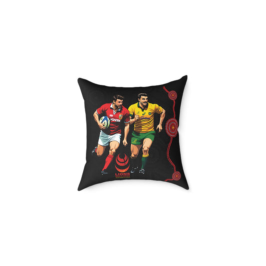 Lions Rugby Tour 2025 Collection - Square Poly Canvas Pillow